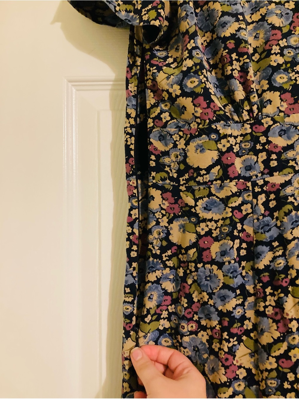 Sundance Floral Midi Silk Dress - Picture 4 of 5